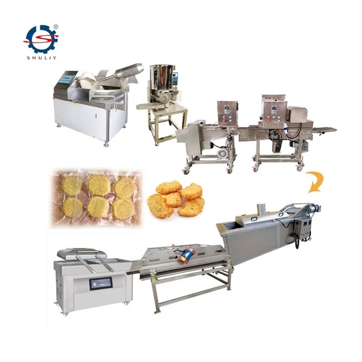 meat patty processing line