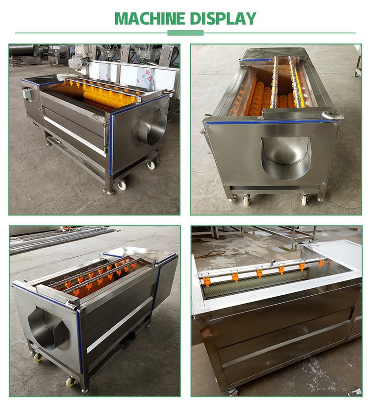 brush roller potato washing machine brush roller potato washing machine
